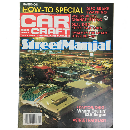 Car Craft Magazine (Jan 1984), feat. "Dayton, OH - Where Cruisin' USA Began"