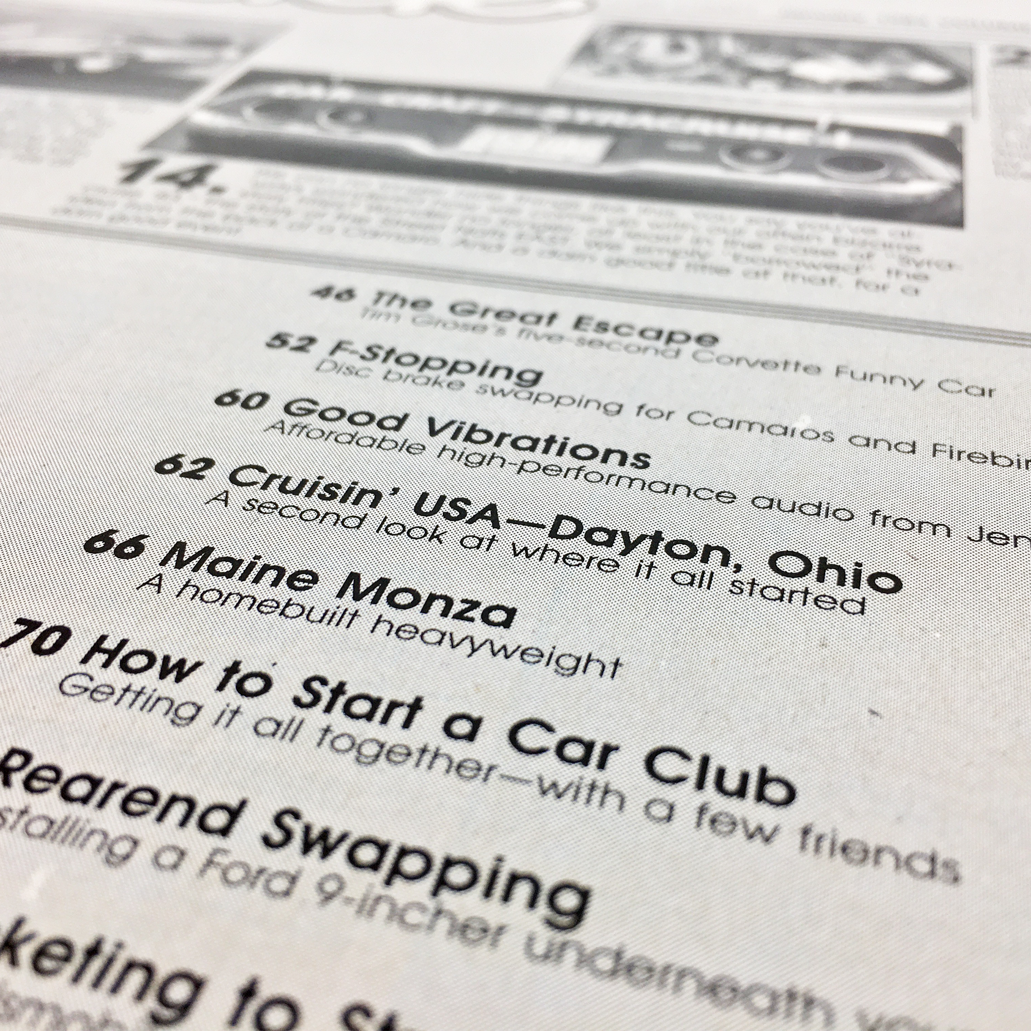 Car Craft Magazine (Jan 1984), feat. "Dayton, OH - Where Cruisin' USA Began"