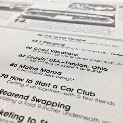 Car Craft Magazine (Jan 1984), feat. "Dayton, OH - Where Cruisin' USA Began"